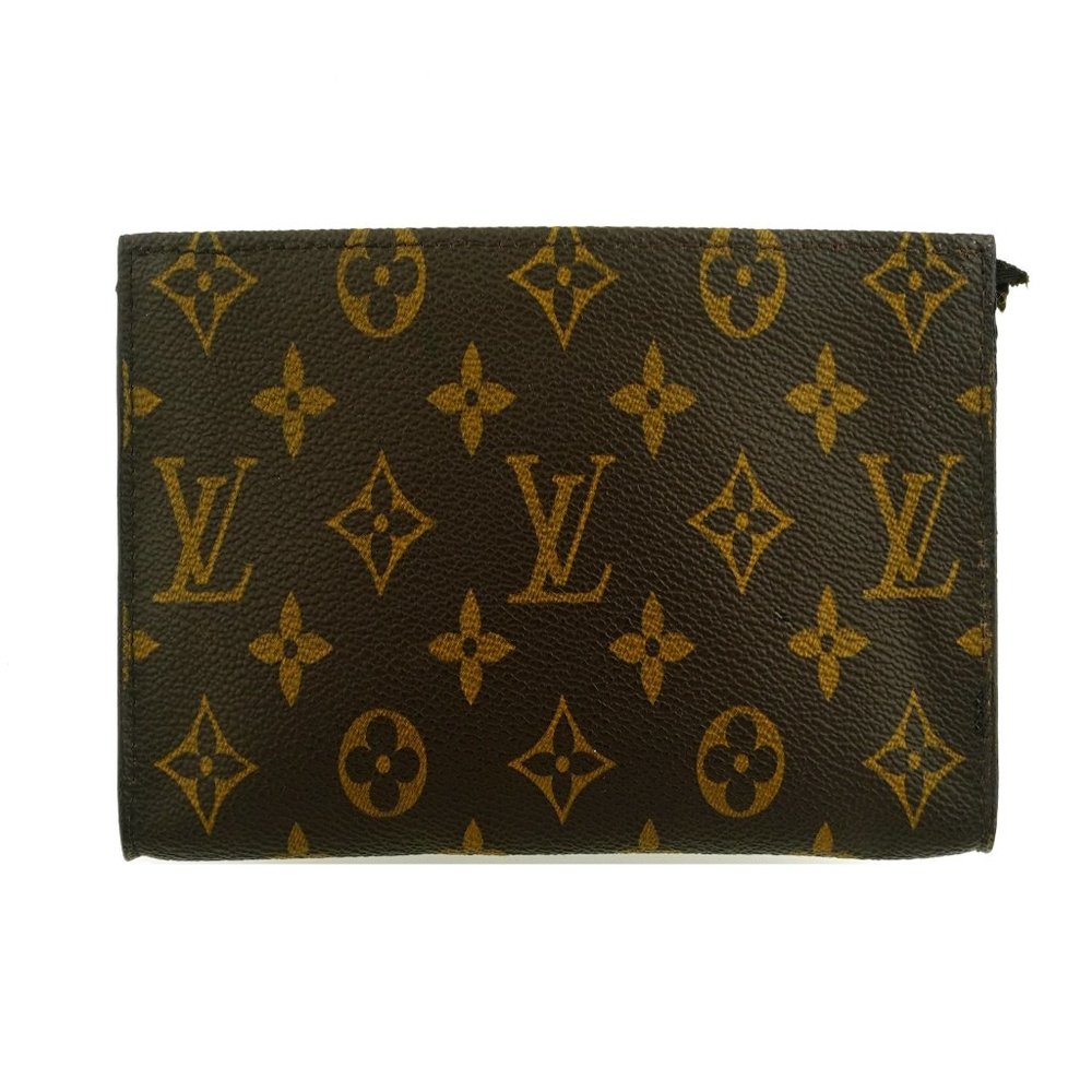 Louis Vuitton Monogram Canvas Leather Toiletry Pouch 20 Travel Bag
